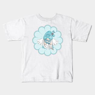 AQUARIUS FLORAL GNOME- HOROSCOPE GNOME DESIGNS BY ISKYBIBBLLE Kids T-Shirt